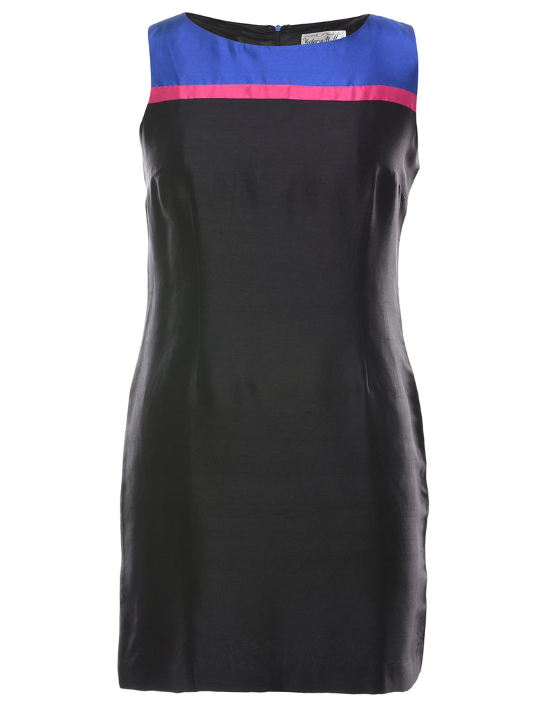 100% Silk Mini Dress - L