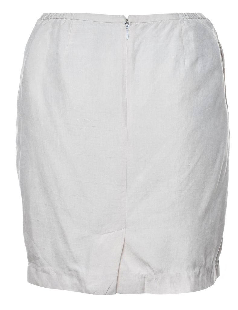 100% Silk Pencil Skirt - M