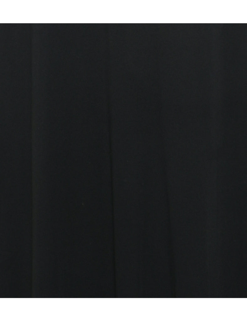 1970s Black Maxi Dress - S