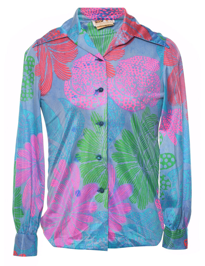 1970s Floral Shirt - S