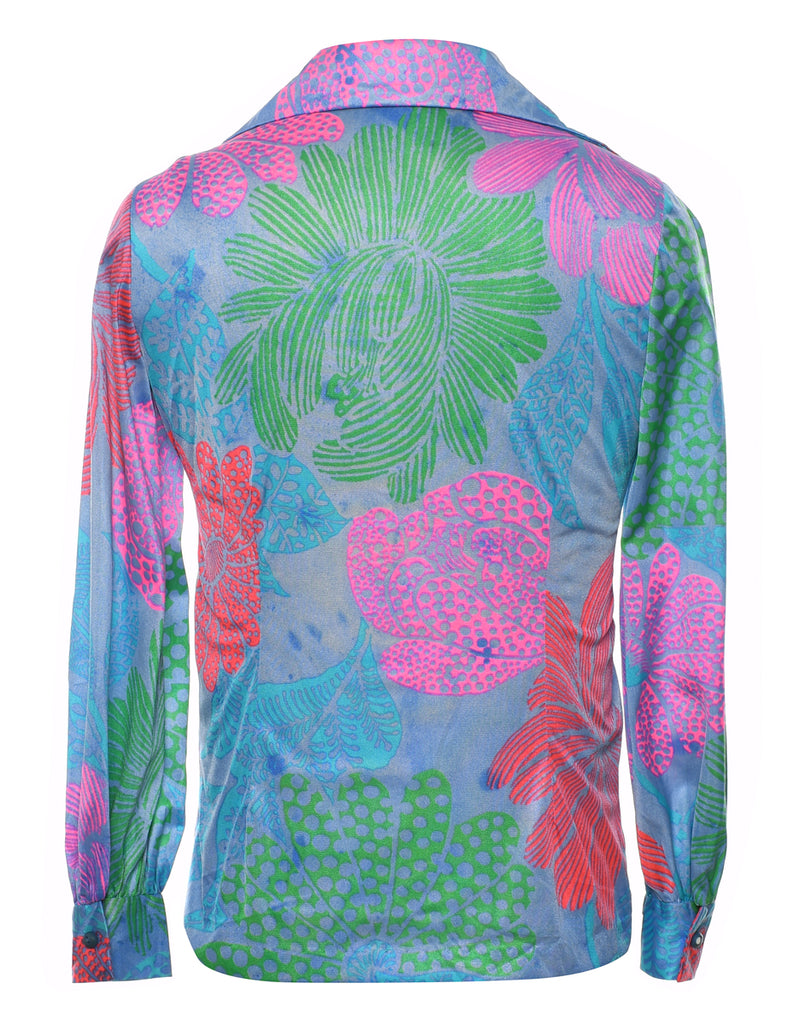 1970s Floral Shirt - S