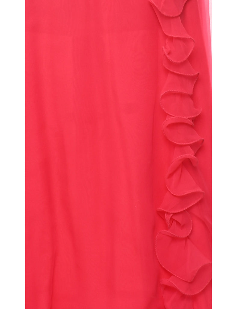 1970s Hot Pink Maxi Dress - M