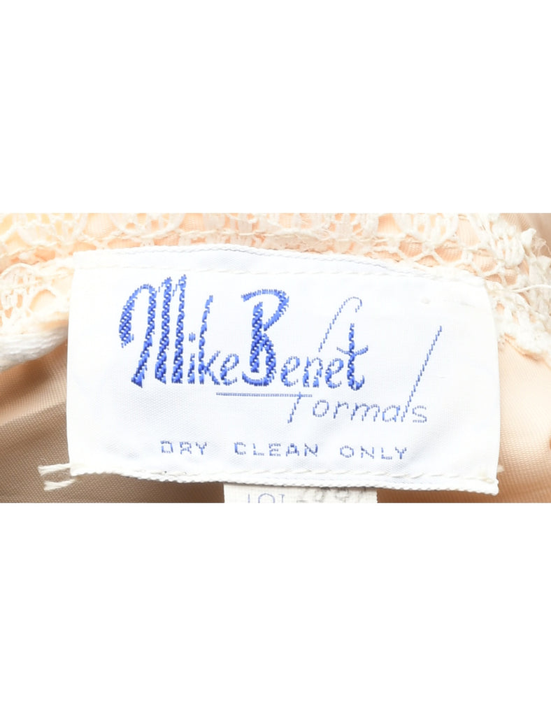 1970s Lace Maxi Dress - S
