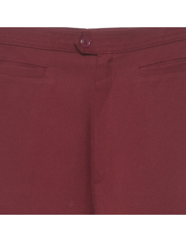 1970s Maroon Trousers - W26 L34