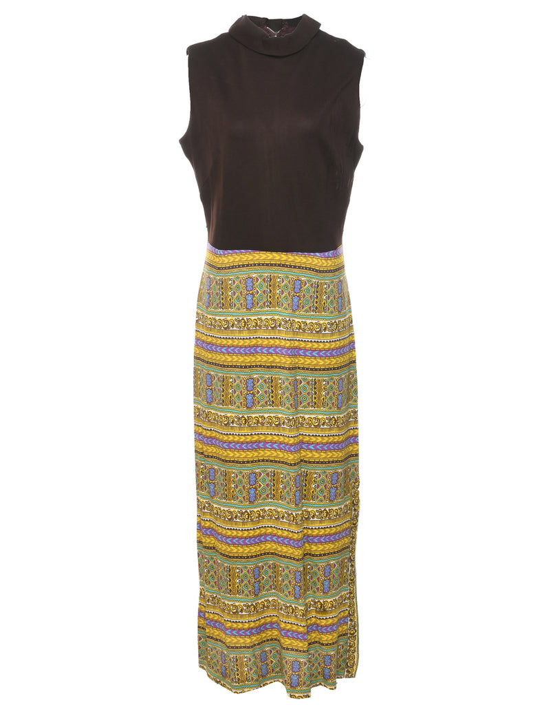 1970s Multi-colour Dress - M