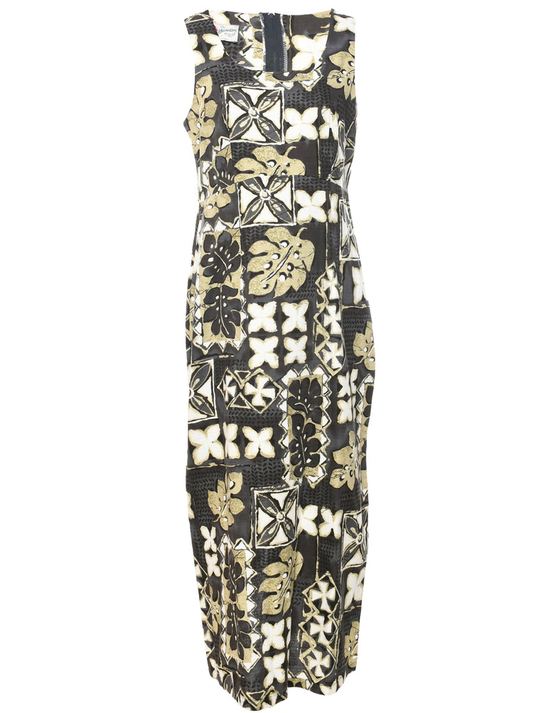 1970s Multi-colour Dress - M