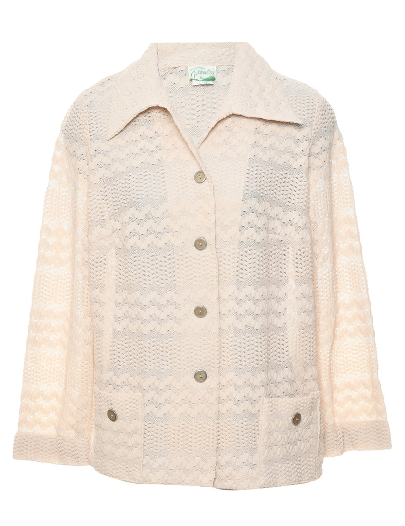 1970s Pale Yellow Jacket - L