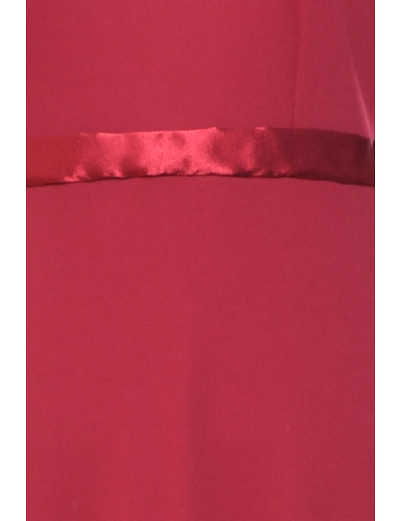 1970s Plum Maxi Dress - M