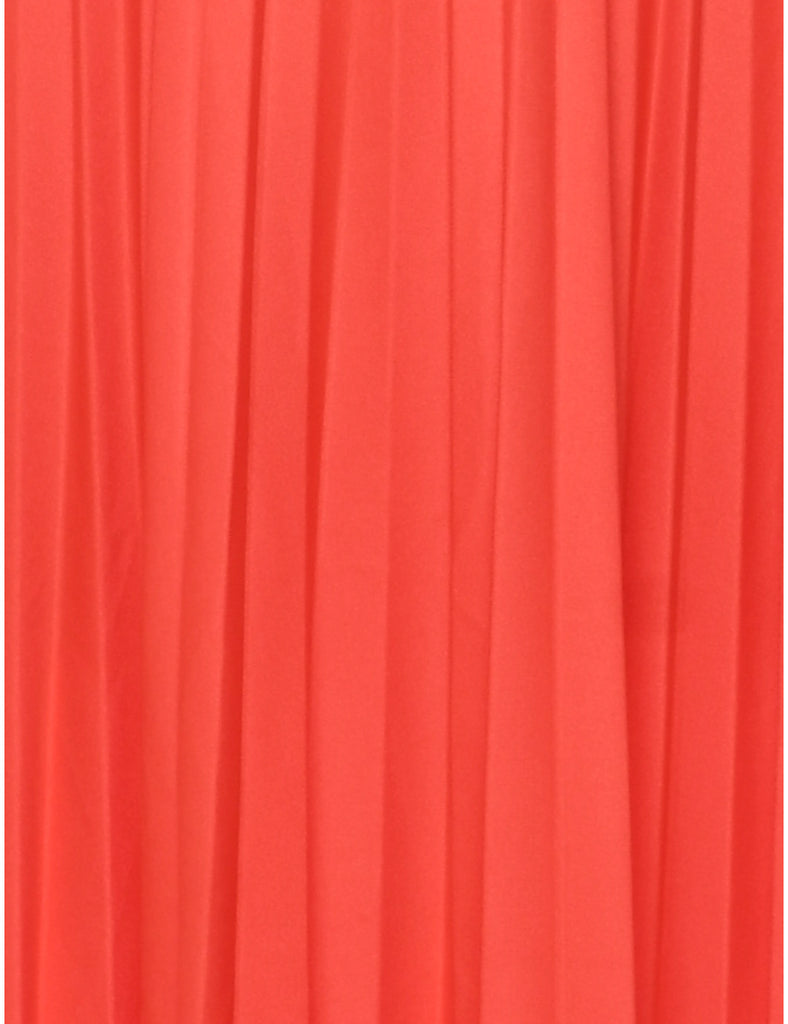 1970s Salmon Pink Maxi Dress - S