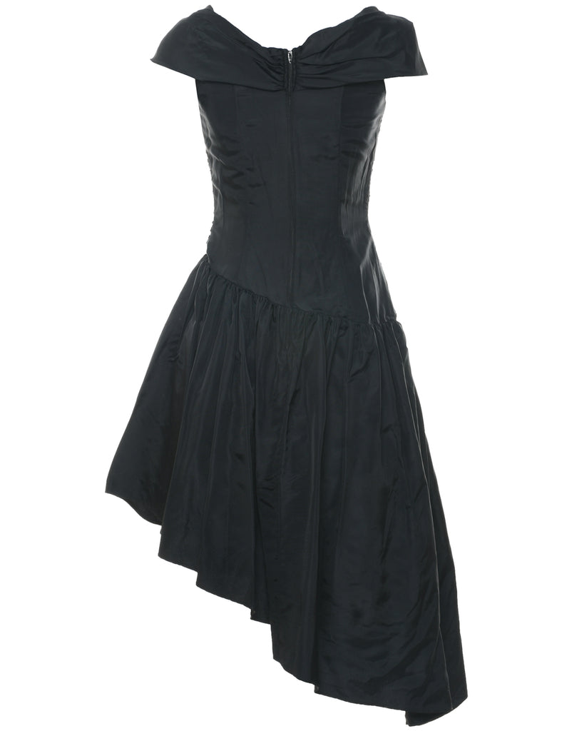 1980s Asymmetric Evening Dress - XS