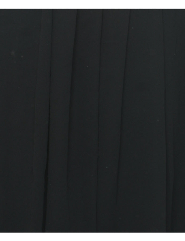1980s Black Dress - M
