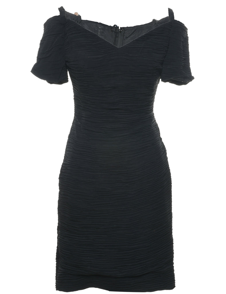 1980s Black Evening Dress - S
