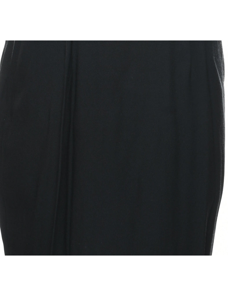 1980s Black Evening Dress - M