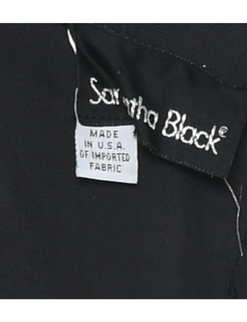 1980s Black Evening Dress - M