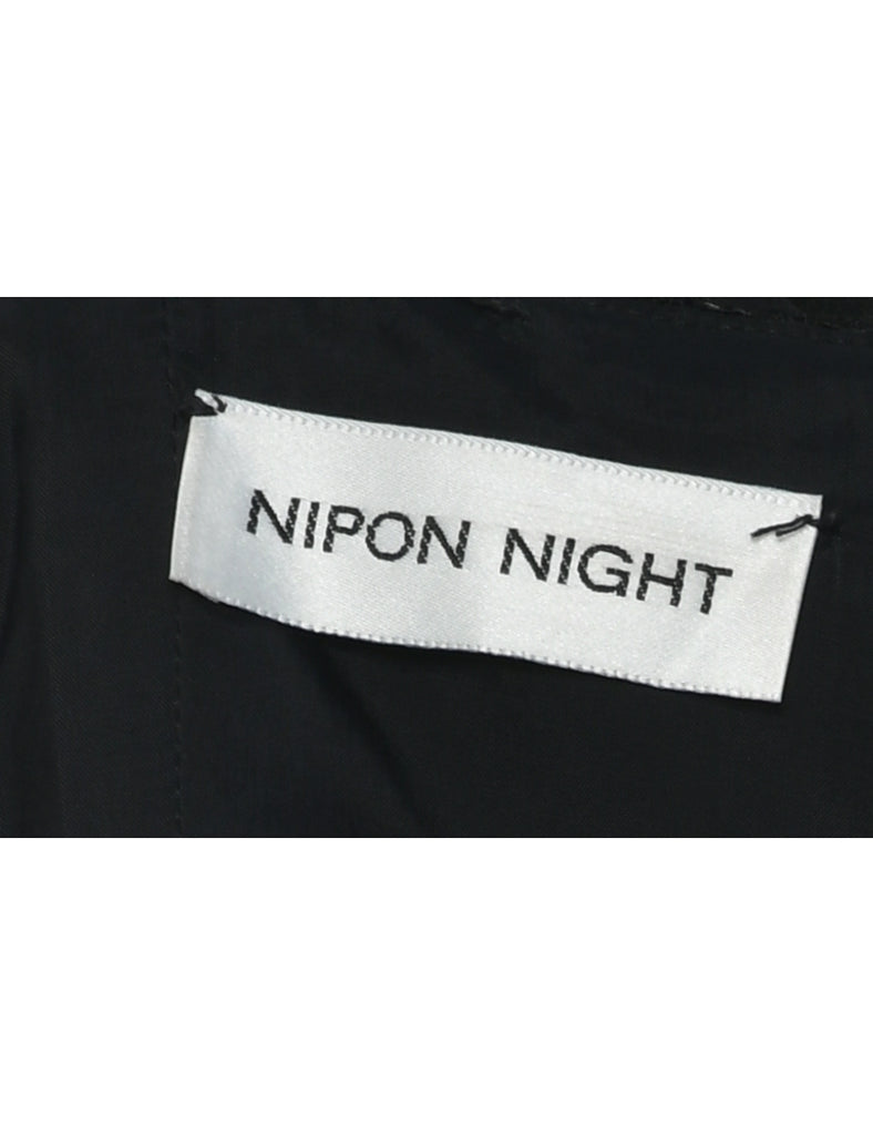 1980s Black Evening Dress - S