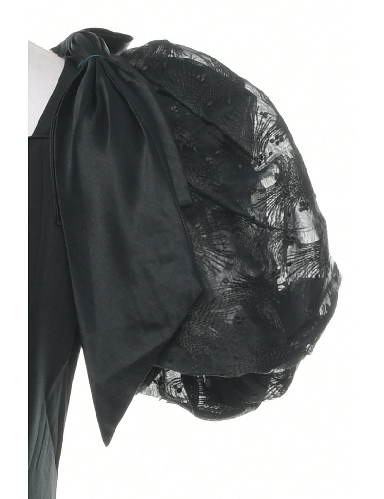 1980s Black Party Dress - S