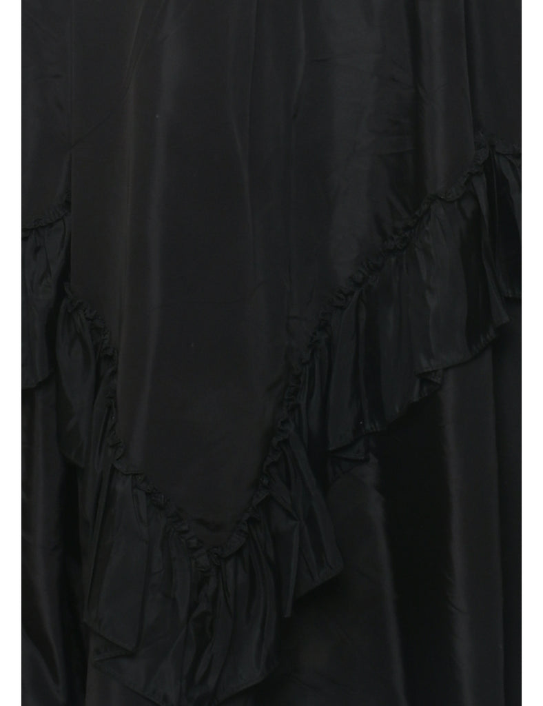 1980s Black Party Dress - S