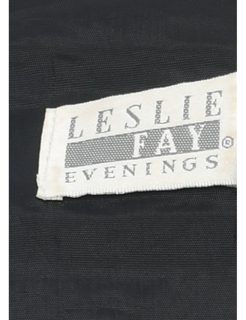 1980s Black Party Dress - M