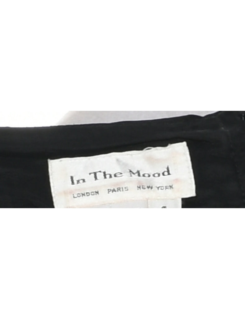 1980s Black Party Dress - S