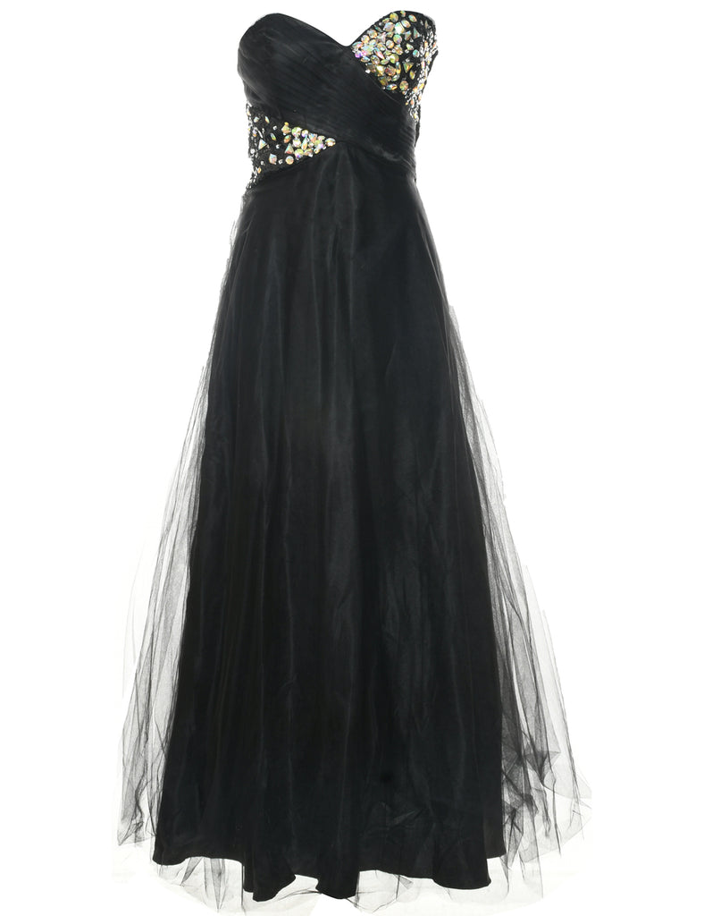 1980s Embellished  Evening Dress - S