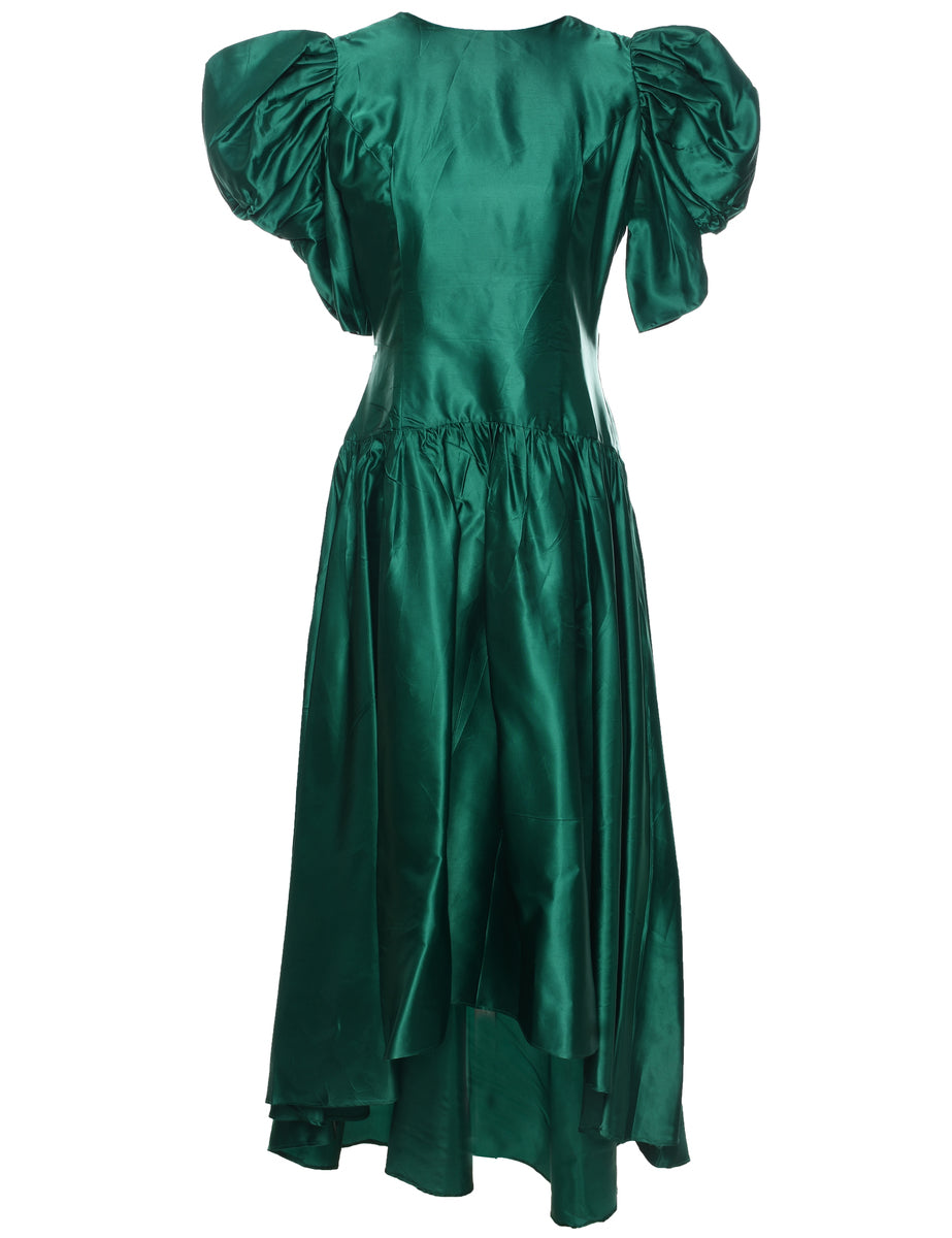 Women's 1980s Evening Dress Green, M | Beyond Retro Women's 1980s Evening Dress Green, M | Beyond Retro