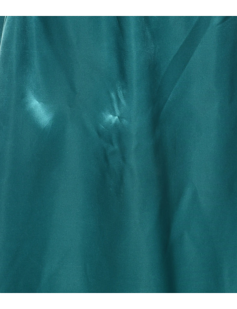 1980s Green Maxi Dress - M