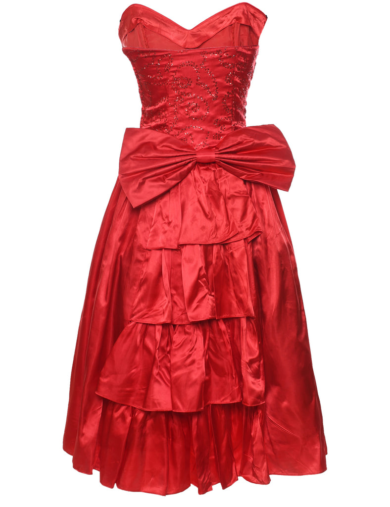 1980s Gunne Sax Strapless Evening Dress - XS