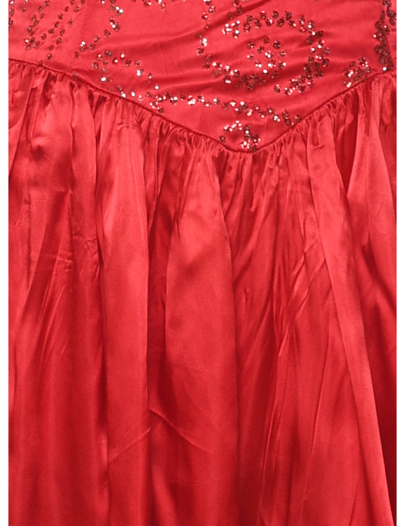 1980s Gunne Sax Strapless Evening Dress - XS