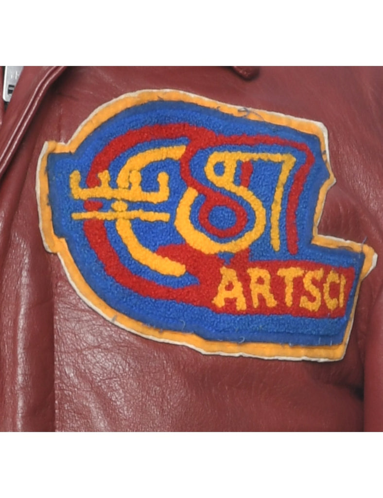 1980s Leather Jacket - S