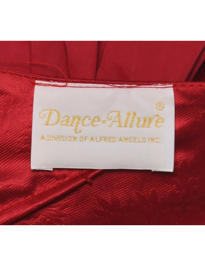 1980s Maroon Evening Dress - S