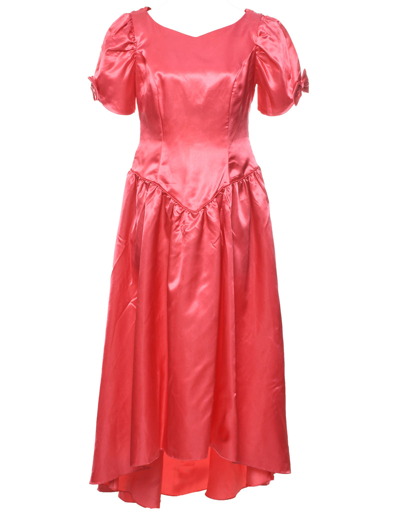 1980s Pale Pink Evening Dress - M