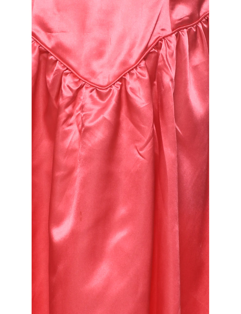 1980s Pale Pink Evening Dress - M