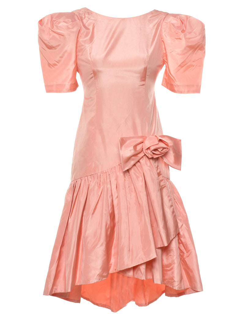 1980s Peach Evening Dress - XS