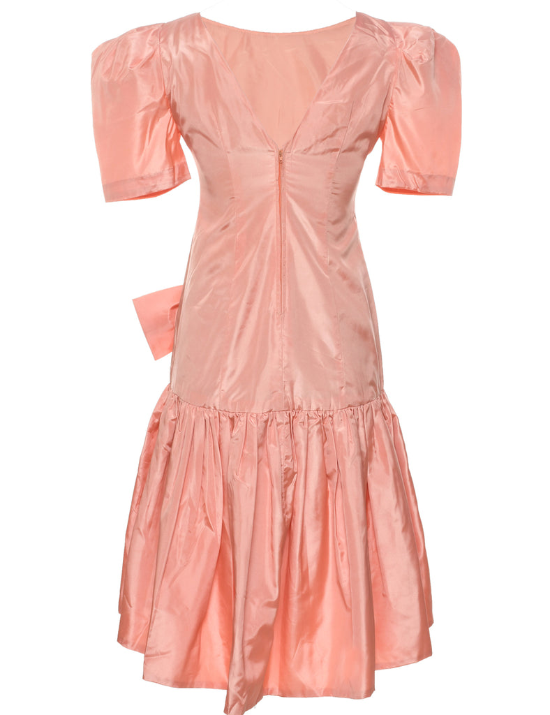 1980s Peach Evening Dress - XS