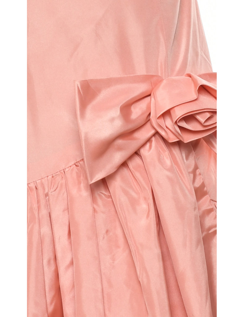 1980s Peach Evening Dress - XS