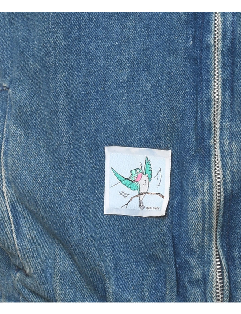 1980s Puff Sleeve Denim Jacket - M