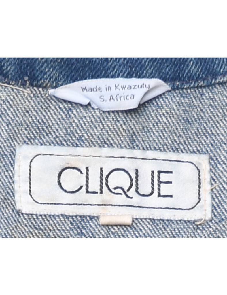 1980s Puff Sleeve Denim Jacket - M