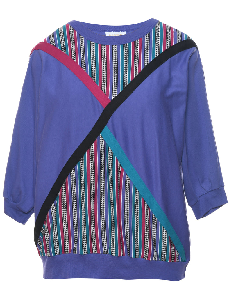 1980s Purple Sweatshirt  - L