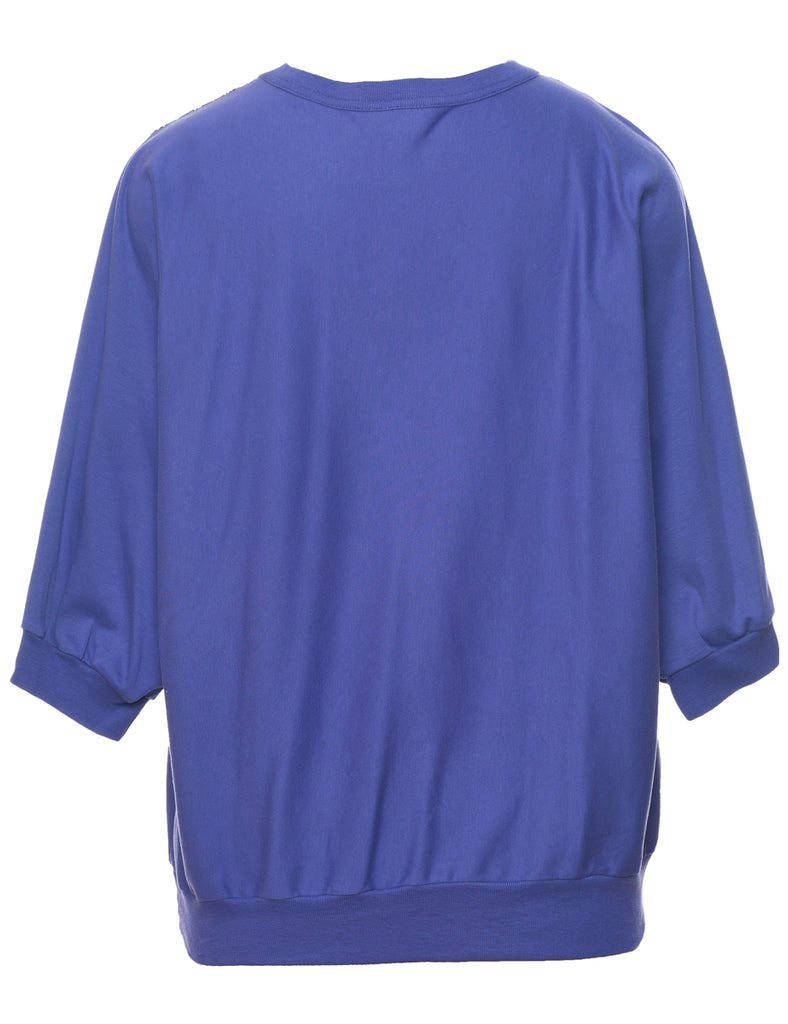 1980s Purple Sweatshirt  - L
