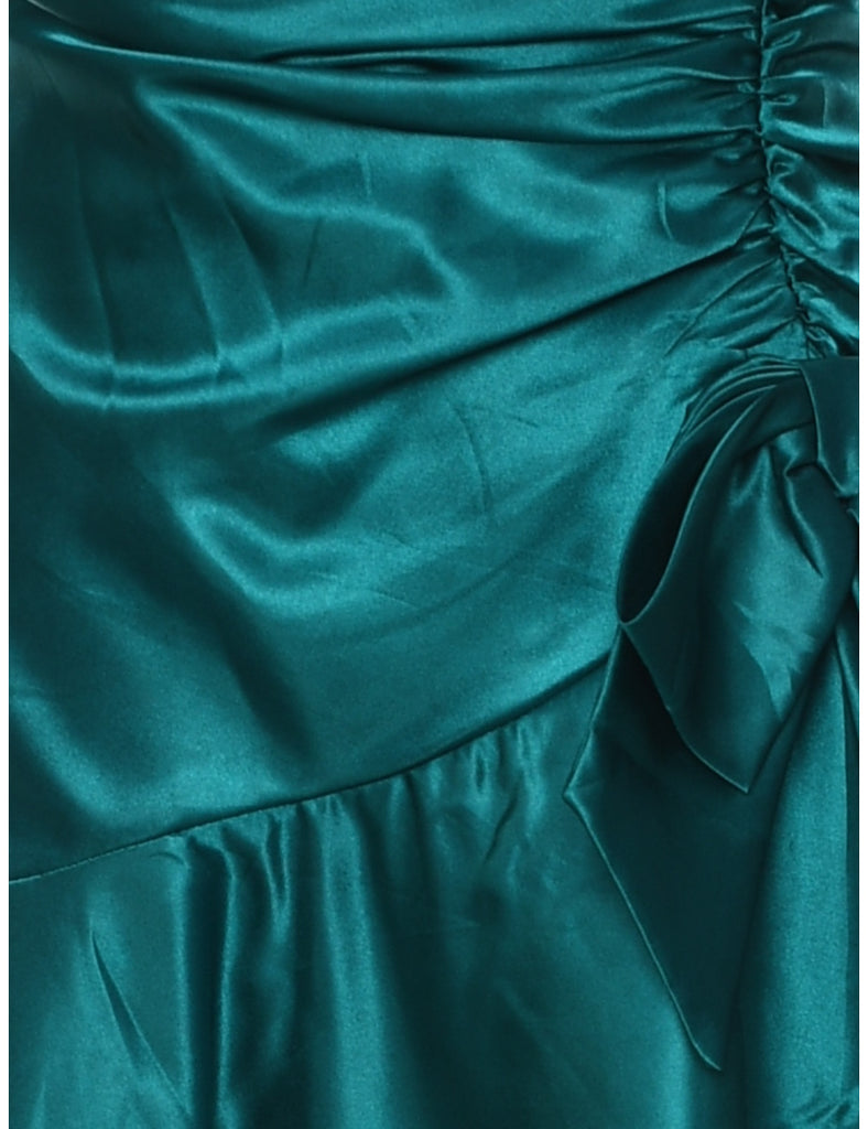 1980s Shiny Evening Dress - S
