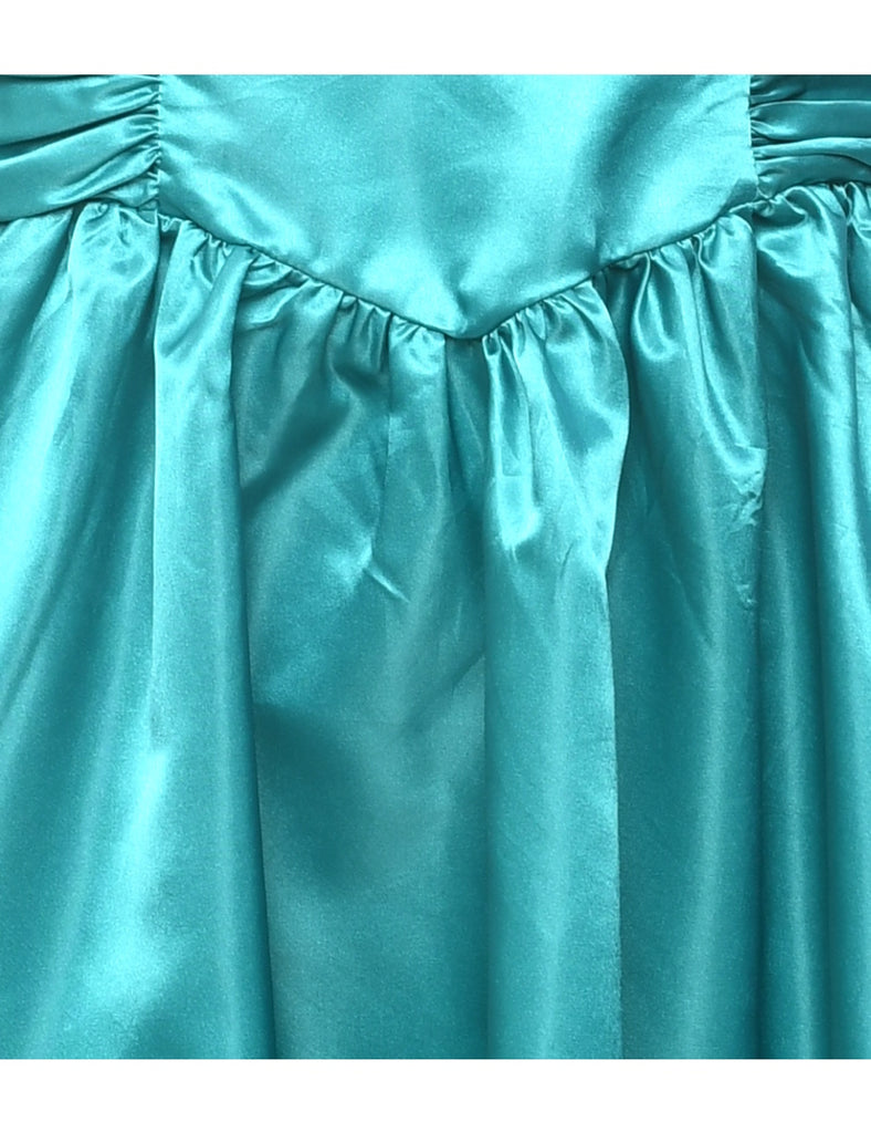 1980s Shiny Evening Dress - S