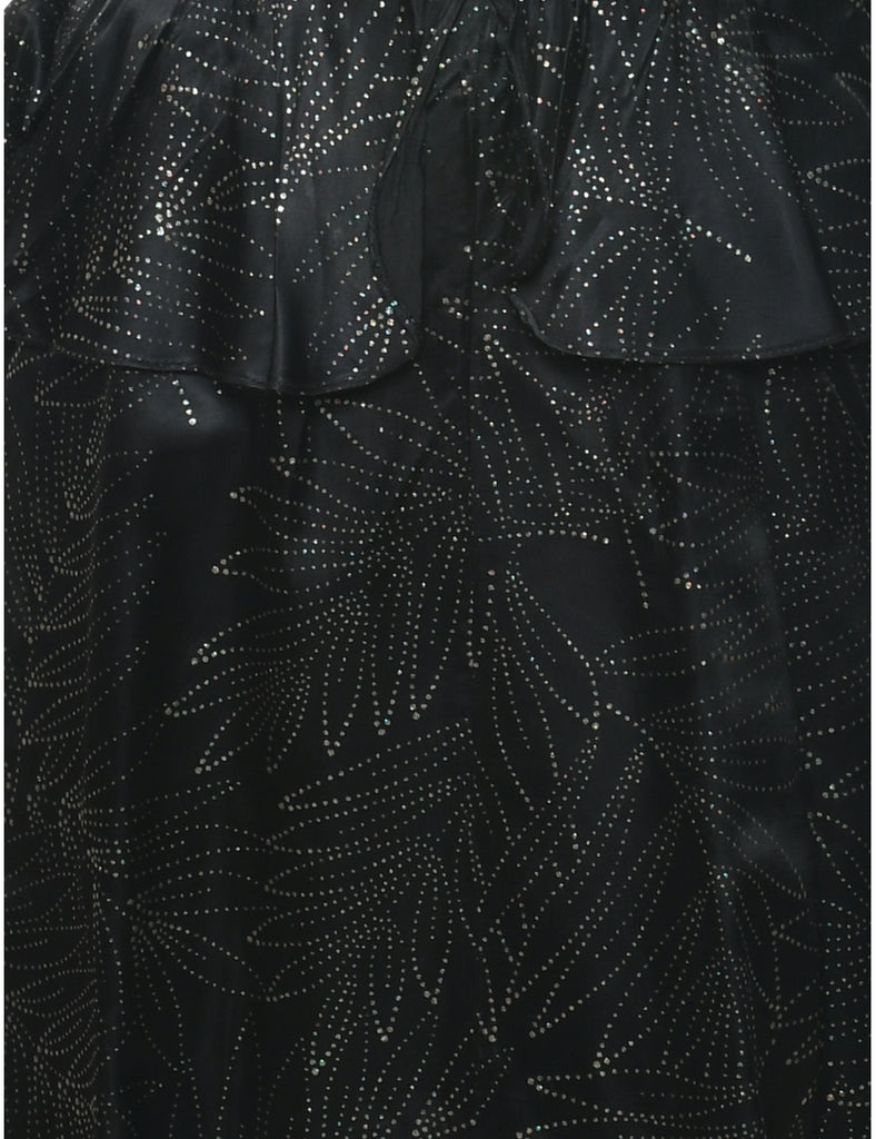1980s Sparkly Finish Evening Dress - S