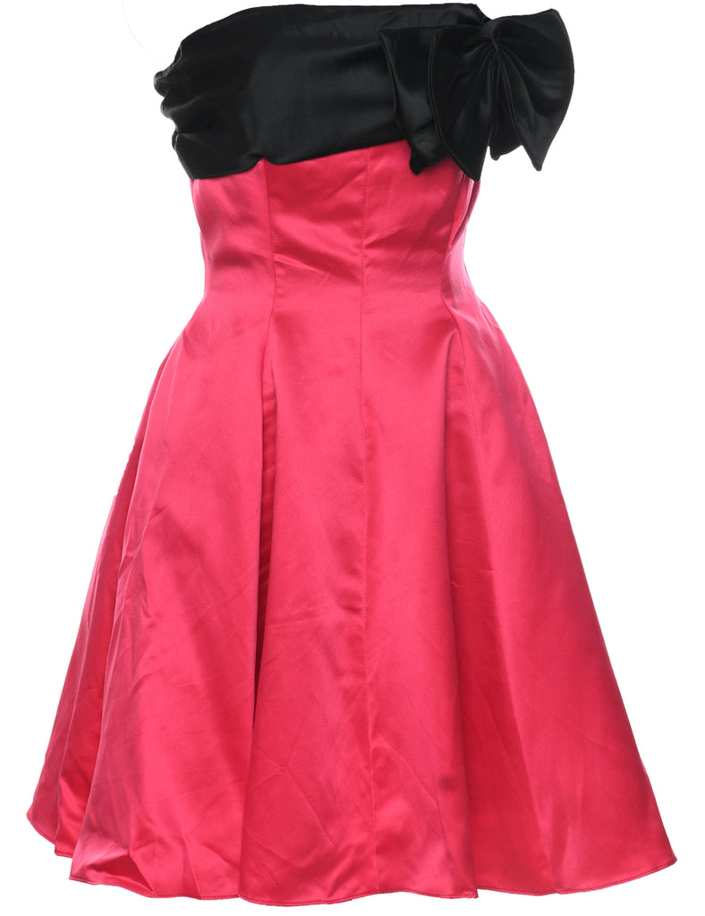 1980s Strapless Evening Dress - S