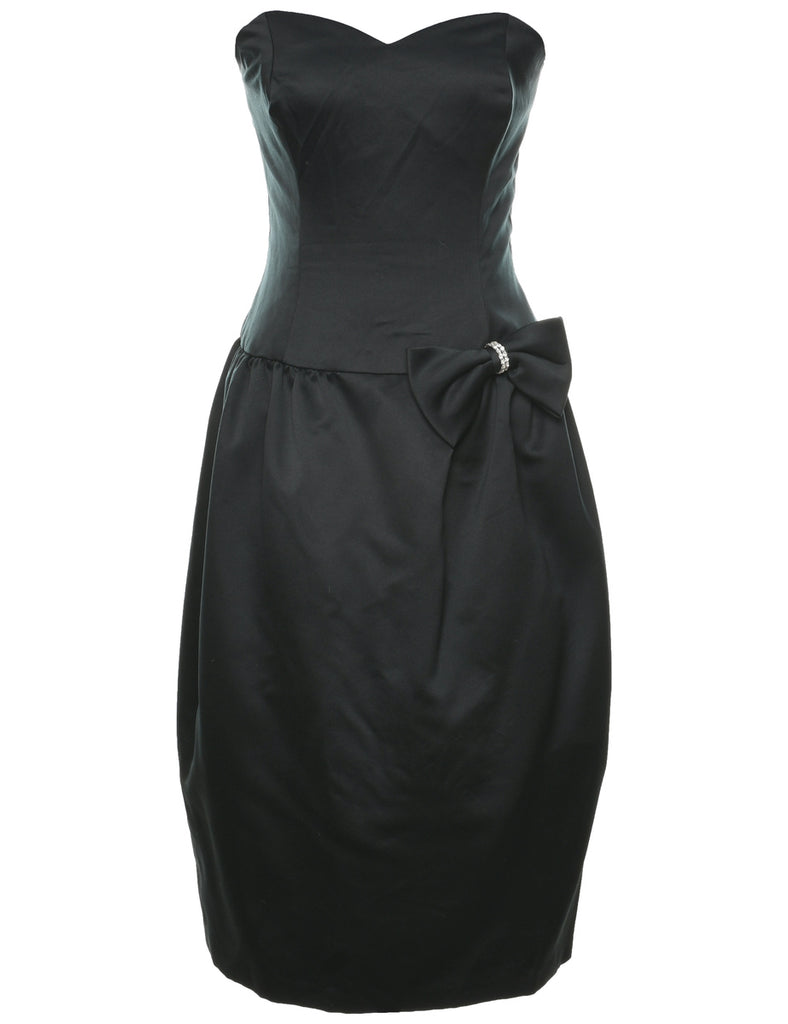 1980s Strapless Evening Dress - M