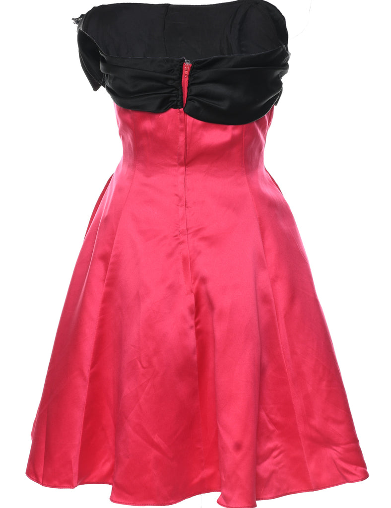 1980s Strapless Evening Dress - S