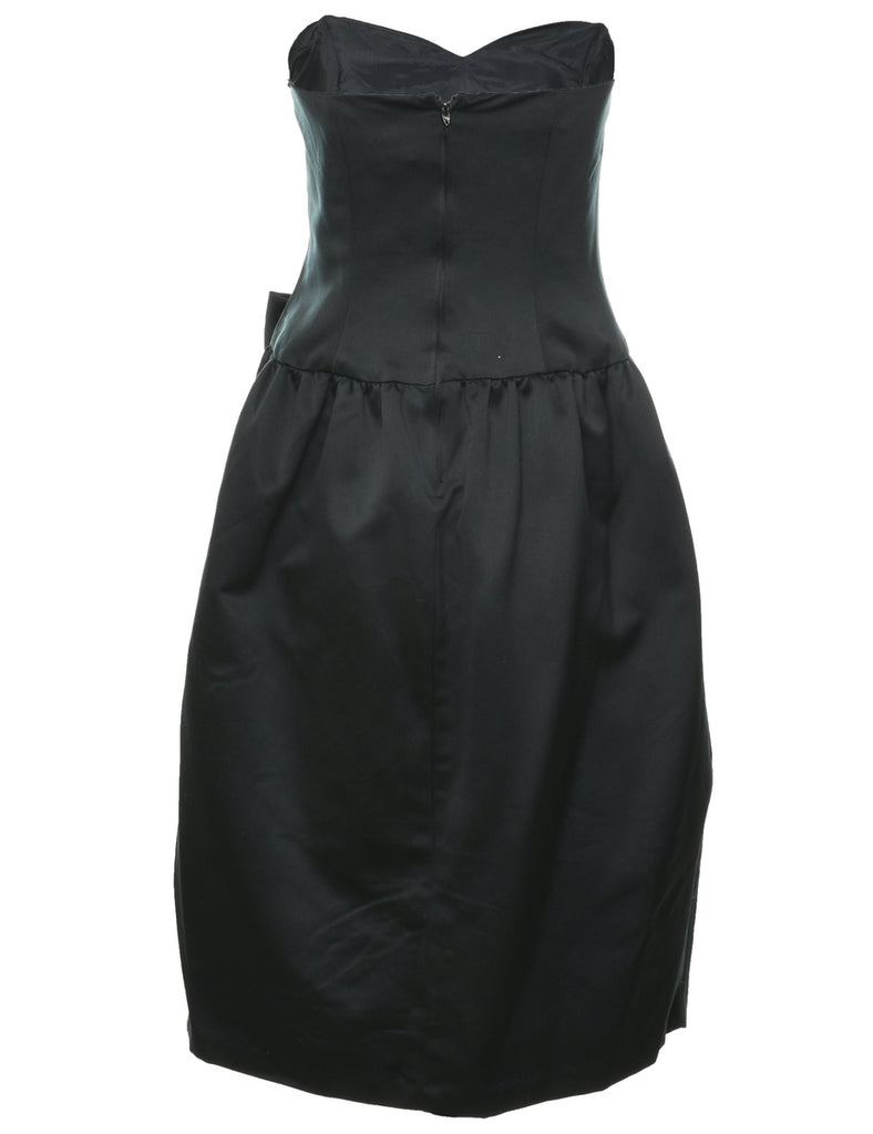 1980s Strapless Evening Dress - M