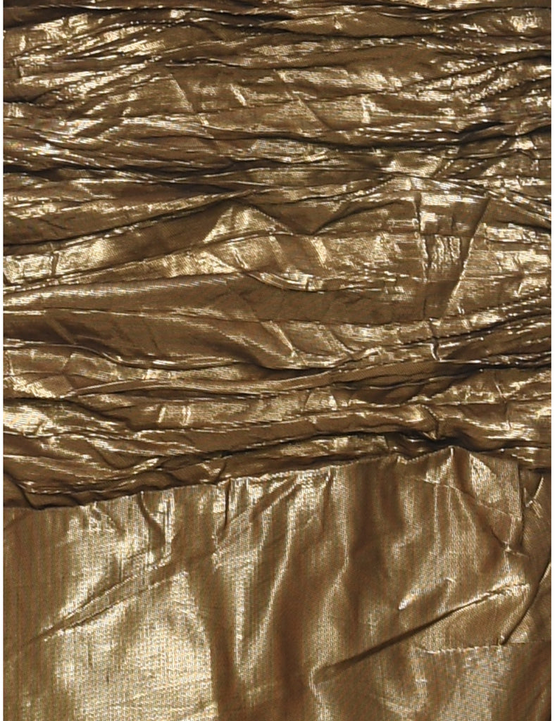 1980s Strapless Evening Dress - S