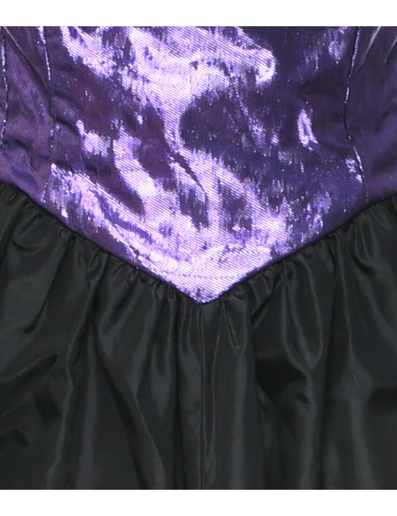 1980s Strapless Evening Dress - XS