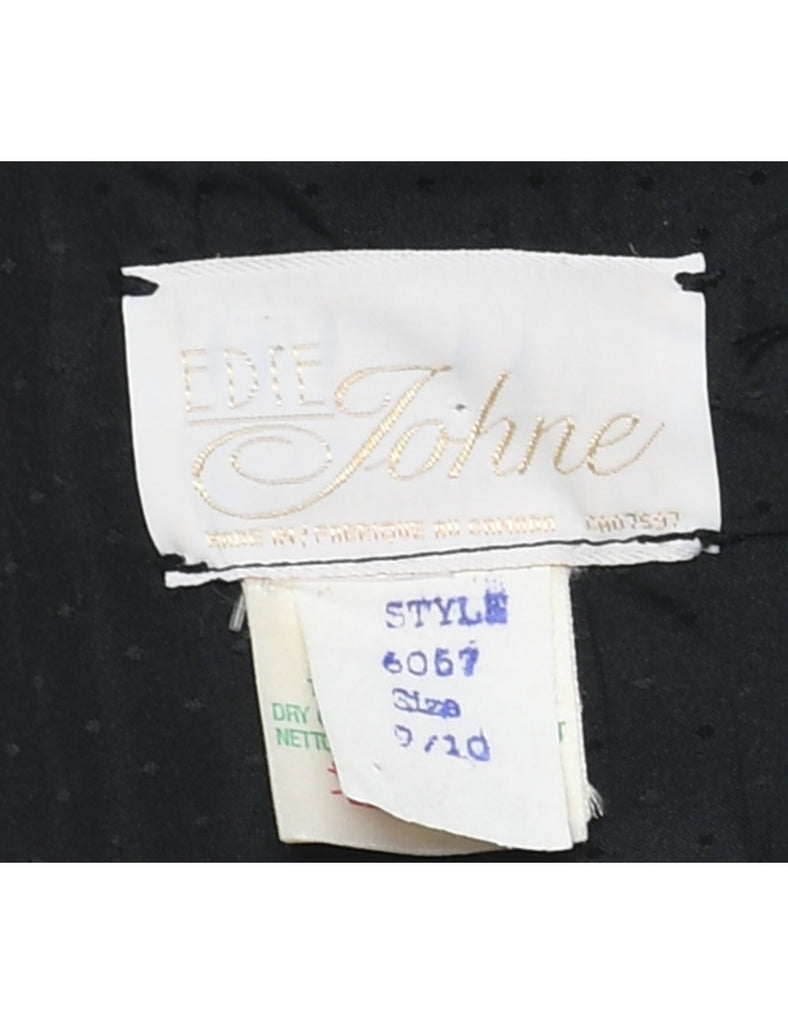 1980s Strapless Evening Dress - S