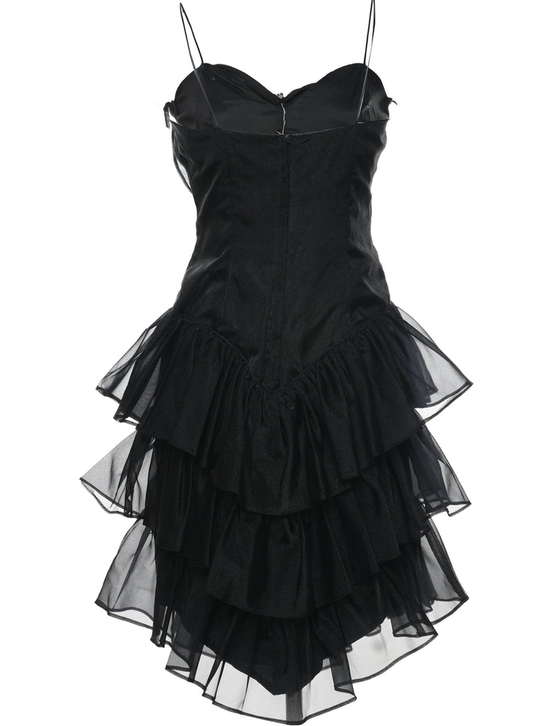 1980s Strappy Evening Dress - S